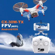 Cheerson CX-30W 4CH 2.4GHz 6-Axis Gyro RC Drone HD Camera for iPhone Android Wifi FPV Real Time Video Transmitter Quadcopter