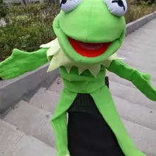 Куклы-лягушки из мультфильма «Маппет Шоу Кермит», ручная кукла, плюшевая игрушка, детский подарок, развивающий подарок