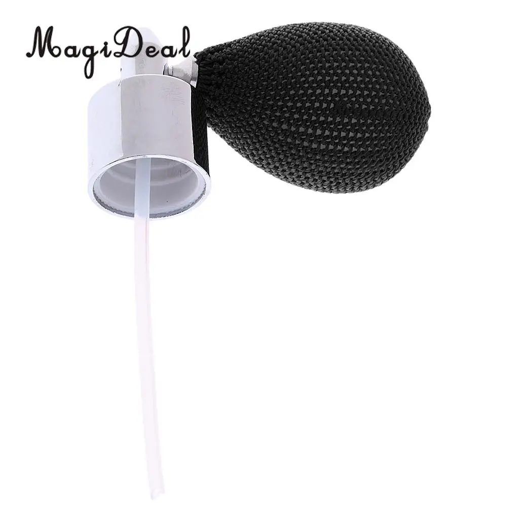 MagiDeal Hot sale Portable travel Vintage Glass Bottles Silver Cap Short Spray Atomizer Pump 18mm high quanlity