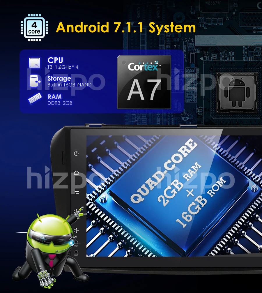 Clearance 9 "Android 7.1 Quad Core Car AutoRadio Multimedia Player For Mazda 3 2004-2009 2GB RAM+16GB ROM GPS Navigation Head Unit 4G WIFI 3