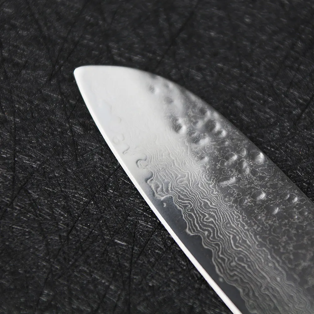 Sunnecko " дюймовый нож сантоку кухонные ножи японский Дамаск VG10 сталь острый сильный Балде Pakka Деревянная Ручка режущие инструменты