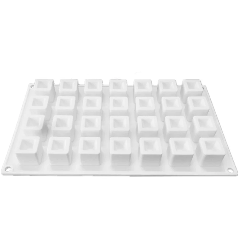 Silicone Square Shaped Mold Chocolate Mousse Ice Cream Pudding Dessert Baking Molds Cake Decoration Tools Kitchen Accessories