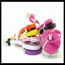 Красочные кабеля длинной 1 M 3FT плоский Лапша 8 pin кабель для передачи данных(синхронизации) и Зарядное устройство для iPhone7 6 5 Touch поддержка IOS11