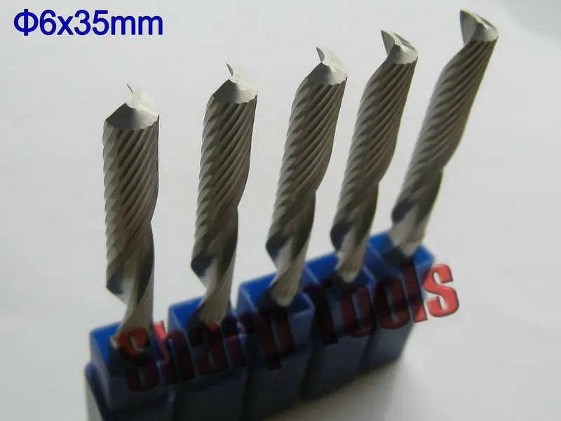 NO Break 6*35mm Single Flute Engraving CNC Router Bits Router Tool for