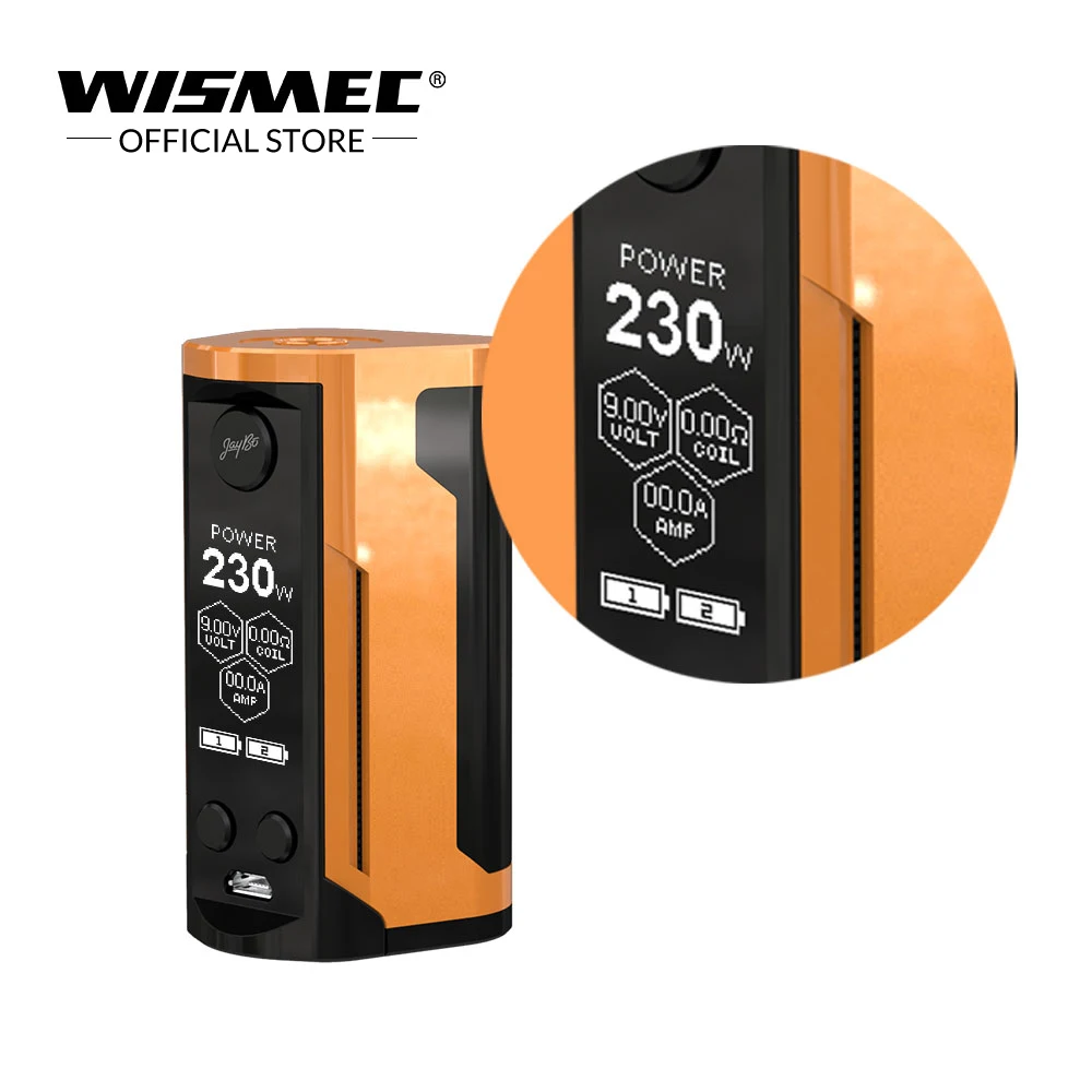 Оригинальный двойной мод Wismec Reuleaux RX GEN3 2 аккумулятора 18650 электронная сигарета