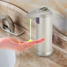 Нержавеющая сталь автоматический жидкий диспенсер для мыла и шампуня санузел аксессуары для ванной комнаты