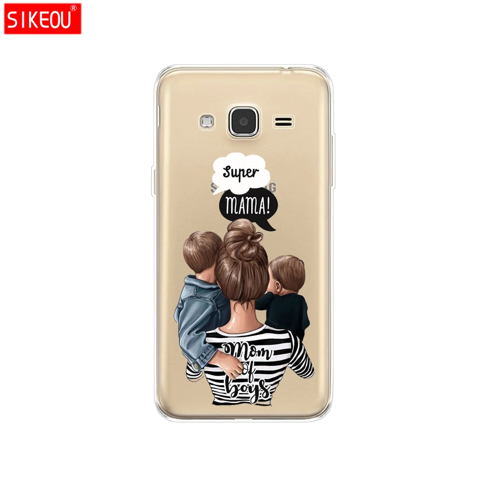 Силиконовый чехол для телефона samsung Galaxy J1 J2 J3 J5 J7 MINI prime Baby Mom Girl dad super