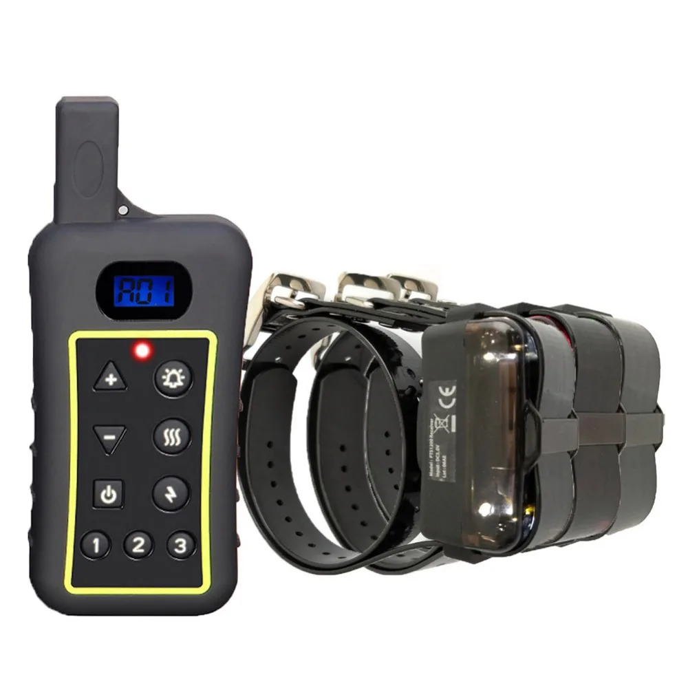 JANPET Waterproof & Rechargeable Dog Shock Collar 1200Meters Remote Dog Training Collars with ...