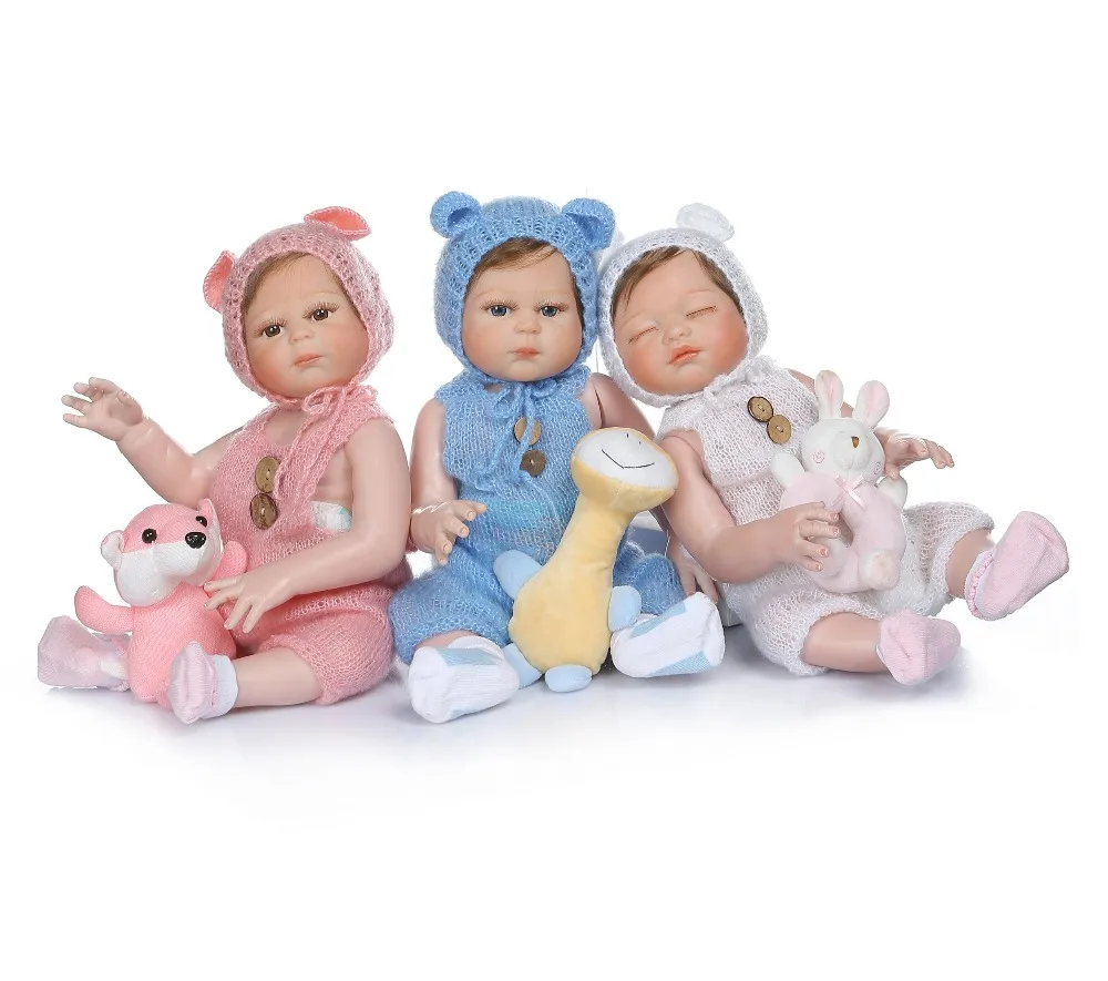 NPK 48 см bebe Кукла reborn triplets милый, для новорожденных кукла Ручная детальная живопись pinky look полный корпус силикон
