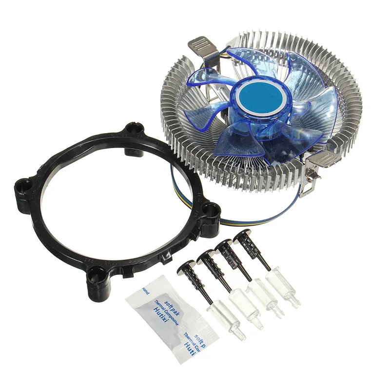 LED وحدة المعالجة المركزية مسند تبريد للاب توب مدمج به مكبر صوت مروحة غرفة تبريد الموالية Heatpipe المبرد ل إنتل LGA775 1155/1156 AMD754/939/940/AM2/ AM2 + AM3 ل AM4 Ryzen
