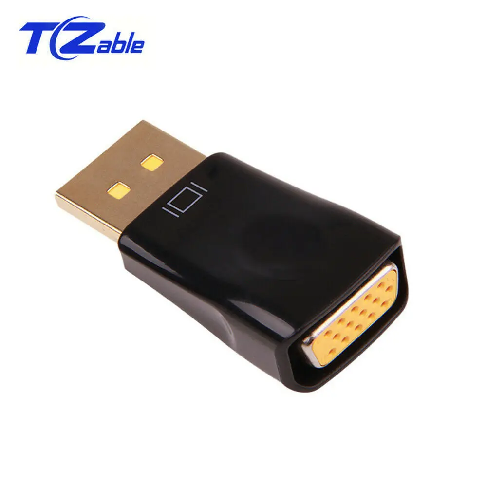 

Male Display Port DP to VGA Female Adapter Cable Converter For Projector DTV TV Audio Adapters