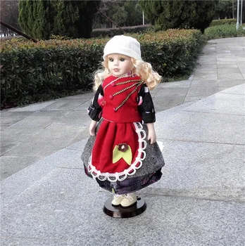 

Height 41cm dress Russian Creative Home beauty house decoration of Russian ceramic doll Foreign girl wedding decoration dies