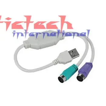 

by dhl or ems 500pcs High Quality USB to PS2 PS/2 Cable Adapter Converter keyboard Mouse Converter Adapter
