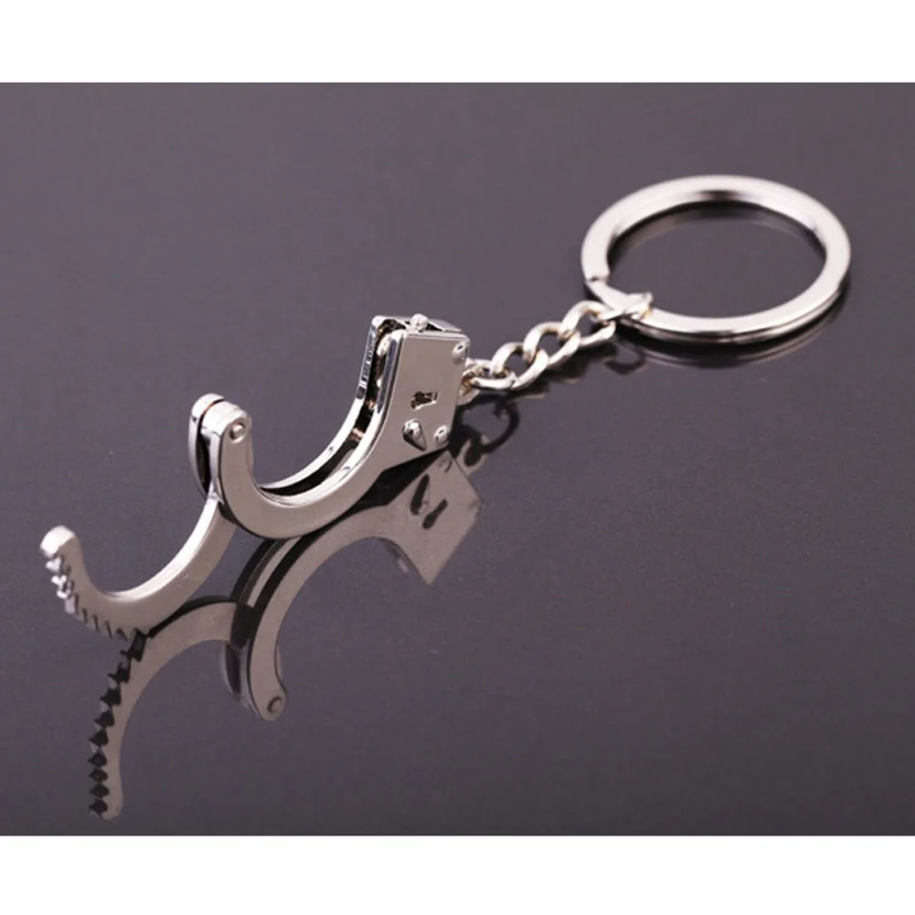 1PC JieyueJewelry New Handcuffs Key Chain HandCuffs Keychain Key Ring Key Holder Jewerly