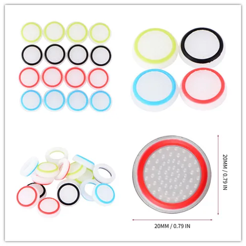 

4pcs Protective Cover Silicone Joystick Button Cap Replacement Cover Case Game Pads For PS4 Game Controllers Accessory