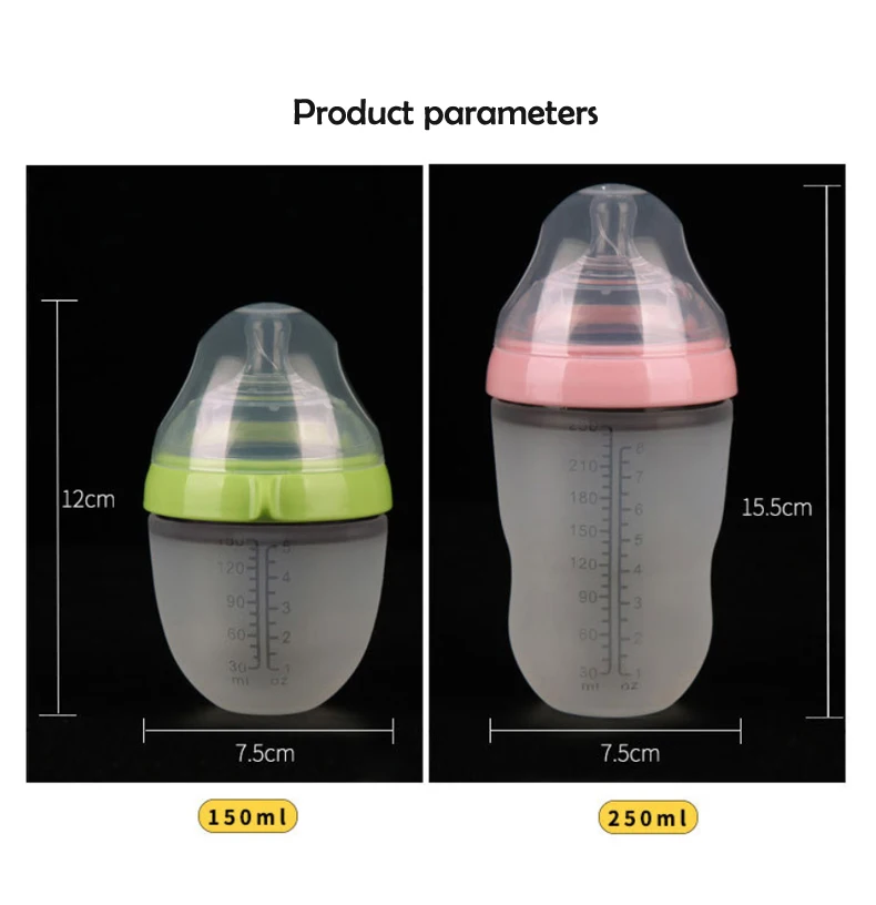 Детская бутылочка для кормления без БФА, силиконовый стакан молока удовлетворяет требования Закона о воде учебный Поильник Младенческая детская бутылочка для кормления с ручками, аксессуары для ухода