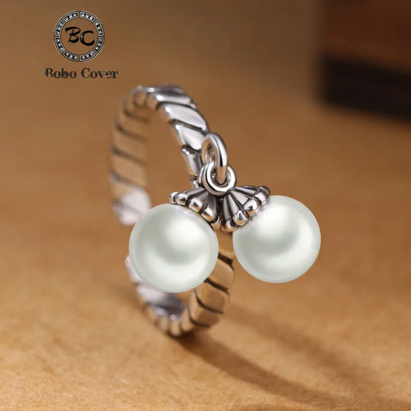 Buy Handmade Designer Silver Plated Pearl Dangle Rings