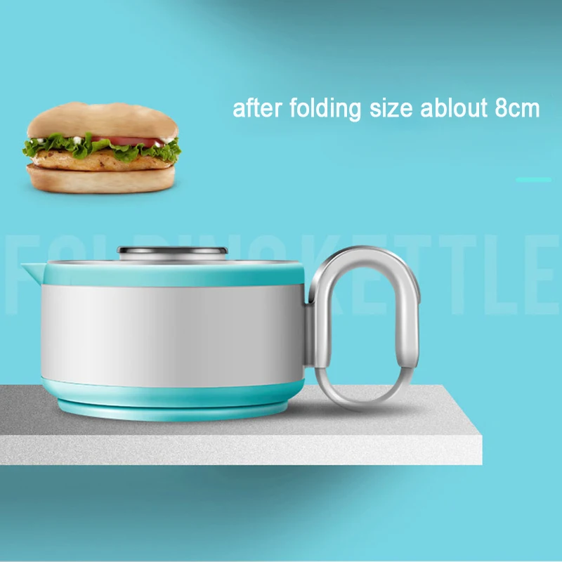 Folding Kettle Compression Electric Kettle Portable Kettle Mini Insulation Kettle Outdoor Camping Trip100-240V