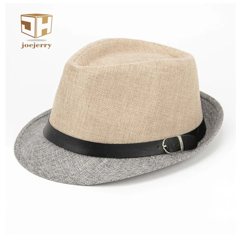 

Fashion Hit Color Linen Straw Hat Sun Hats Cap Summer Beach Panama Sunhat Belt Buckle Summer Hats For Women and Men