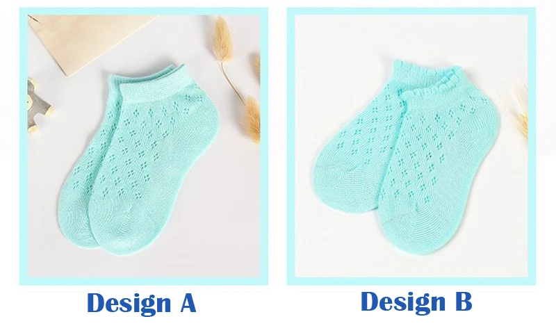 5 пар/лот, весенне-летние сетчатые хлопковые носки для малышей тонкие белые и фиолетовые короткие носки унисекс для новорожденных мальчиков и девочек