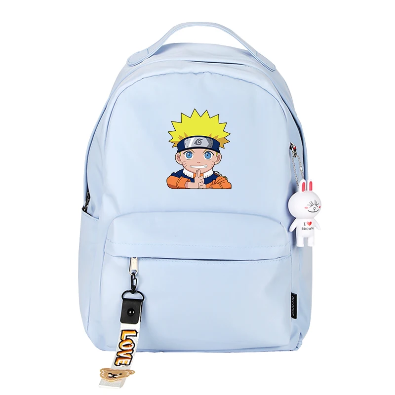 Наруто Саске косплей рюкзак с принтом карамельный цвет женский рюкзак для путешествий рюкзак аниме школьные сумки Rugzak - Цвет: 24