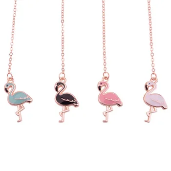 

Flamingo Bookmark Stationery Bookmarks for Books Teacher Gift Student Bookmark Metal Teacher Novelty Cartoon Book Markers