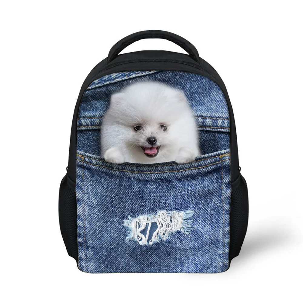picture photo custom 3D effects Primary school bag customized shoulder bag Campus Cowboy Leprechaun pocket free design backpack