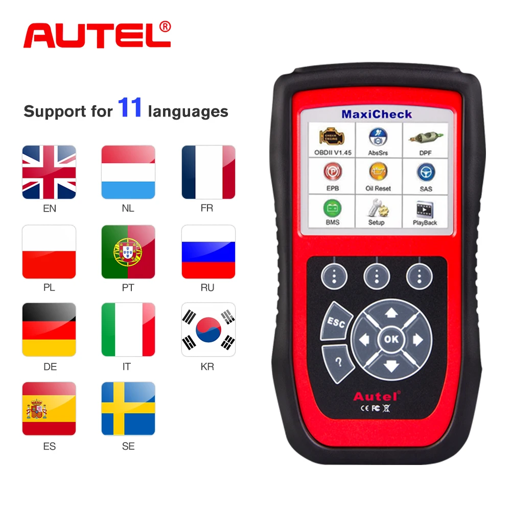 Autel MaxiCheck Pro OBD2 Car Diagnostic Tool Scanner EPB/ABS/SRS/SAS/Airbag/Oil Service Reset/BMS/DPF Code Reader Autel MaxiCheck Pro OBD2 Car Diagnostic Tool Scanner EPB/ABS/SRS/SAS/Airbag/Oil Service Reset/BMS/DPF Code Reader