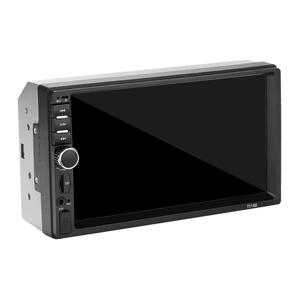 AOSHIKE Car 2 Din MP5 Display HD 7 Inch Touch Screen Dual Ingot Bluetooth FM USB Port TF Card Slot AUX Input View Aduio Radio