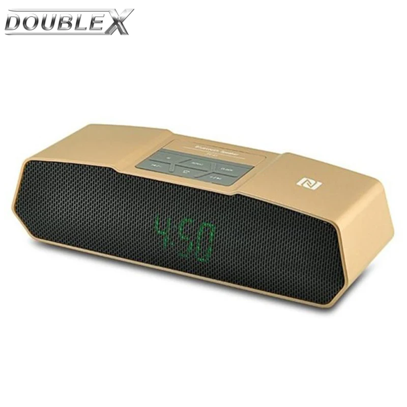 

DOUBLEX JY-45 Stereo Bluetooth Speaker Wireless APP Control Speaker Support Handsfree Call TF Card NFC LED Digital Display Louds