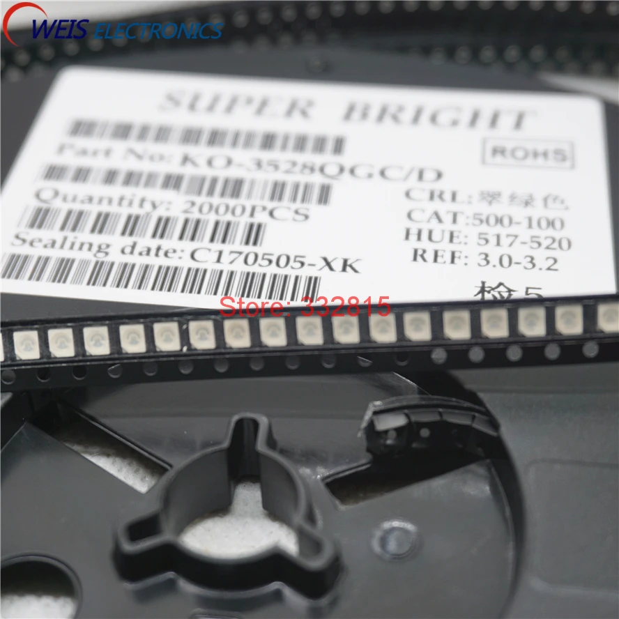 

2000 шт., 3528 реально зеленые фотообои 3,0-3,2 нм,-в, чистые зеленые Фотообои