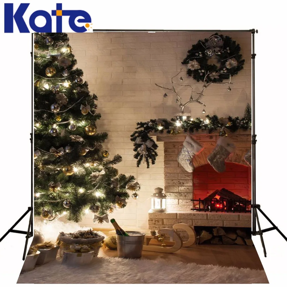 

Christmas Backdrop The Christmas Tree Gift Of Champagne 5X7Ft(1.5X2.2M) Backdrops Photography Zj