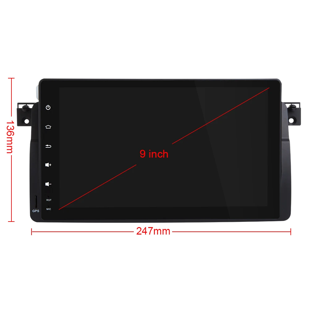 Cheap Eunavi 1 Din Car Multimedia Player Car Radio GPS Android 7.1.1 2 Din OBD2 Bluetooth For BMW/E46/M3/MG/ZT/Rover 75 2