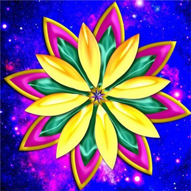 

DIY Diamond Embroidery Needlework Diy Diamond Painting Cross Stitch Pasted Painting Mandala flower disk Home Decoration AS274