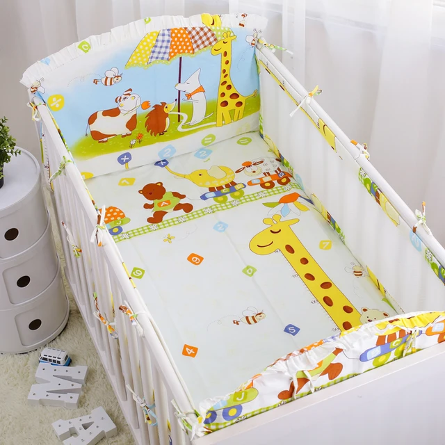 6pcs breathable baby bedding set summer crib bedding set 3d mesh bed breathable crib sheet