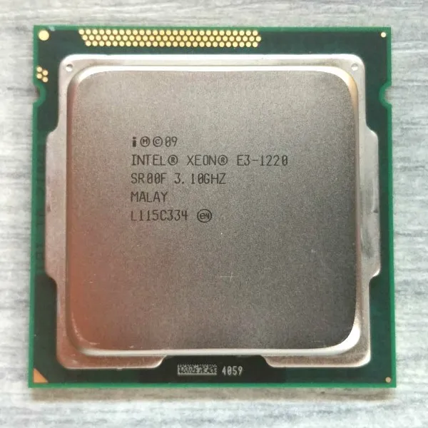 Четырехъядерный процессор Intel Xeon E3 1220 3,1 GHz 5 GT/s SR00F LGA1155