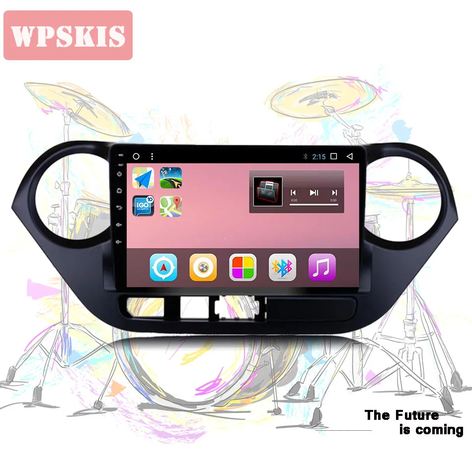 Best Android 9.0 4+64G Car DVD Player for Hyundai I10 10 2013+ GPS navigation multimedia satnav stereo radio tape recorder Head Unit 3