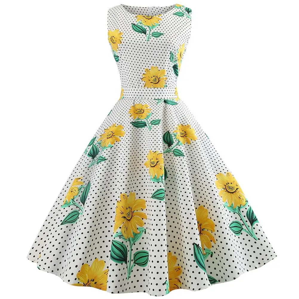 Women's Vintage 50s 60s retro Rockabilly Pinup Housewife Party Swing Dress Women's Vintage 50s 60s retro Rockabilly Pinup Housewife Party Swing Dress