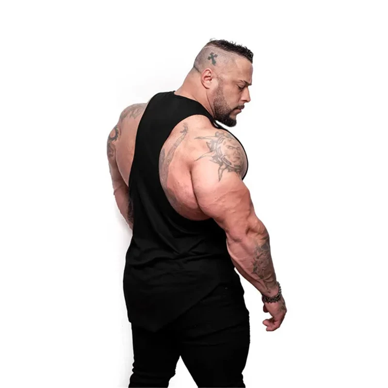 Мужская майка на бретелях Muscleguys брендовая спортивная одежда уличная жилетка для