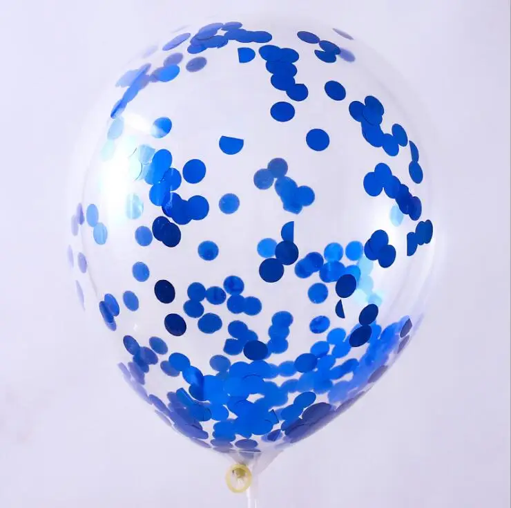 10 шт./партия прозрачные воздушные шары Золотая Звезда конфетти из фольги прозрачный шарик для дня рождения Baby Shower Свадебные украшения - Цвет: dot blue