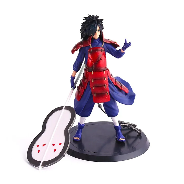 

2 Piece 12generations 18cm Naruto Action Figure Uchiha Sasuke Uchiha Madara Car Furnishing Articles Model Holiday Gifts Ornament