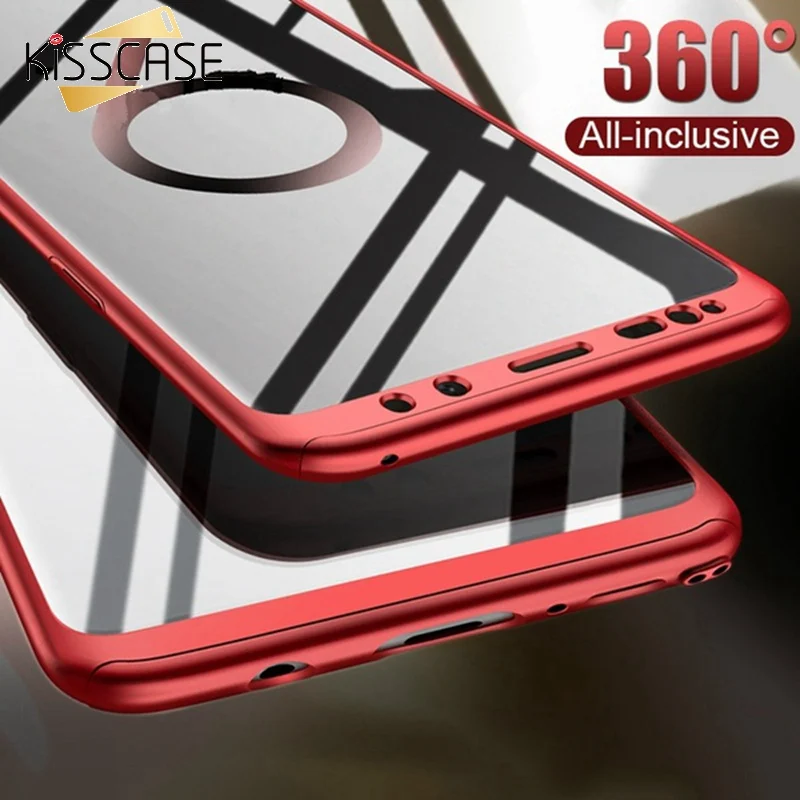 

KISSCASE 360 Full Cover Protective Case for Samsung galaxy S10 S9 S8 Plus s10e Phone case for Samsung galaxy note 8 9 back cover
