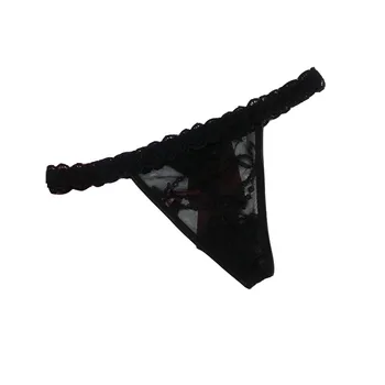 

VU023 Low Waist Sexy Lace Transparent Tanga Girls Exquisite Embroidery G String Women Panties Calcinha