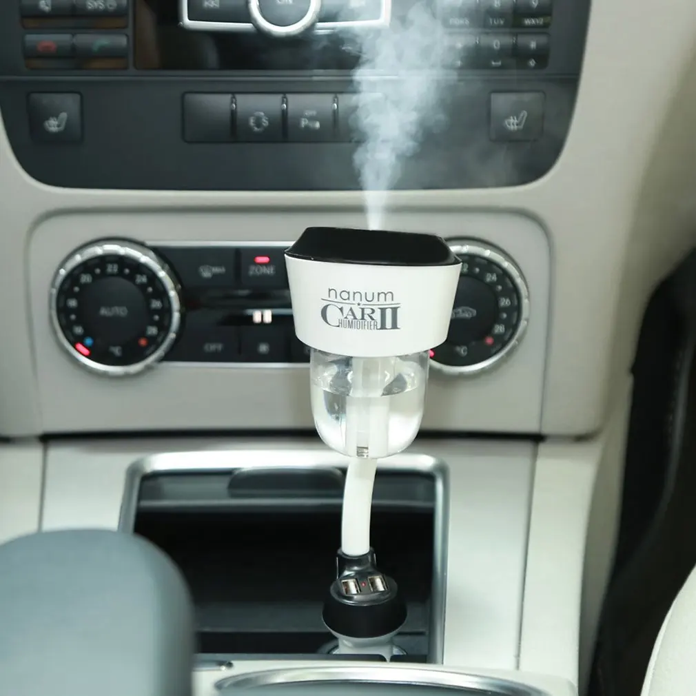 

USB Car Air Humidifier Aroma Oil Diffuser Aromatherapy Mist Maker Air Purifier Multi-functional Air Purifier