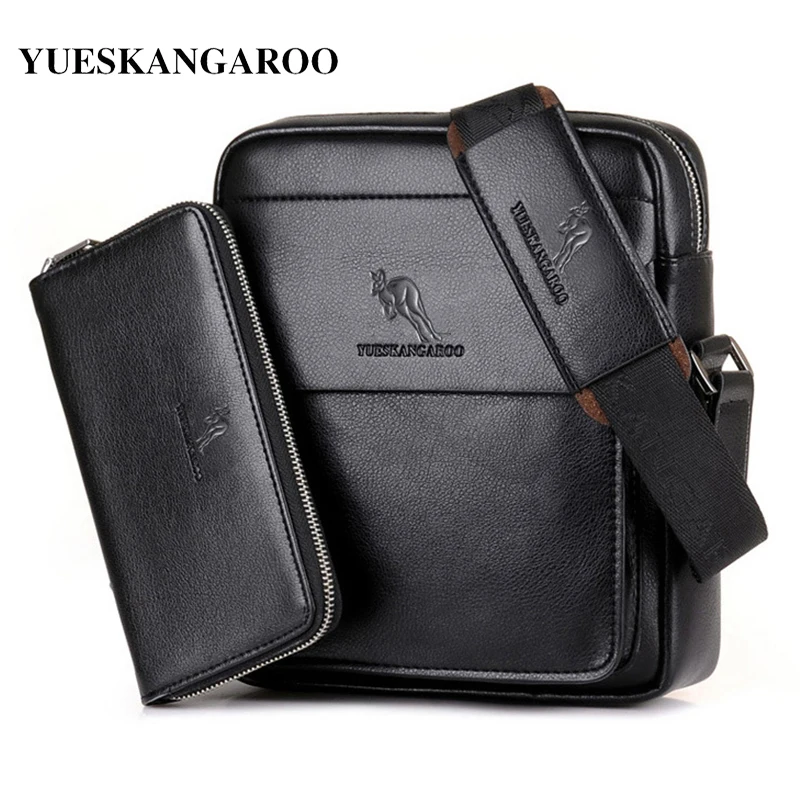 YUESKANGAROO Роскошная брендовая повседневная мужская сумка вертикальная деловая