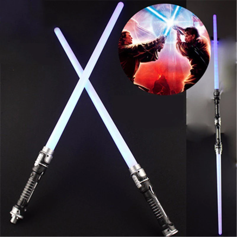 2 Pieces Glowing Star Wars Lightsaber Darth Vader Cosplay Props With
