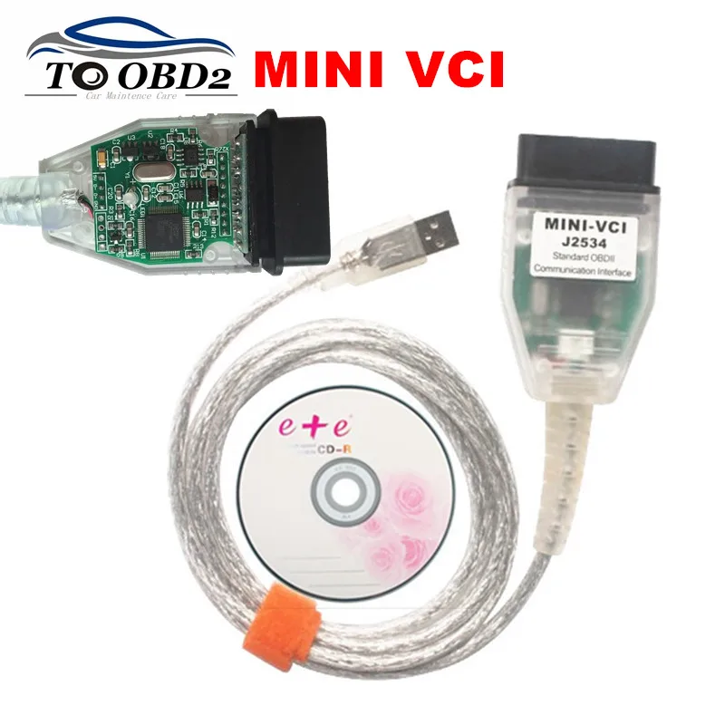

Professional OBD2 Tool FT232RL MINI VCI Newest Version V13.00.022 Multi-Language For Toyota TIS Techstream MINI-VCI J2534