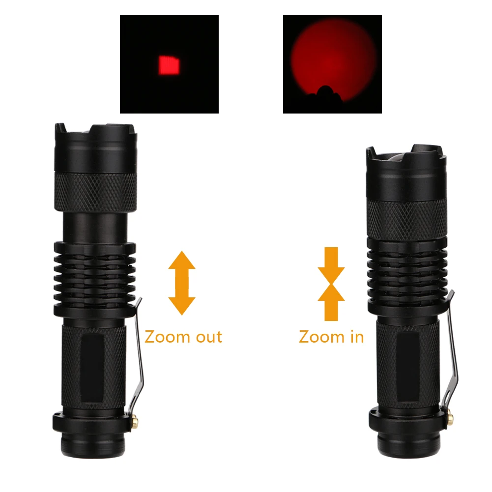 Mini Flashlight Zoomable Focus 2000 Lumens LED Flashlight Torch Portable Lantern AA 14500 Night Fishing Camping Light 1/3 Modes