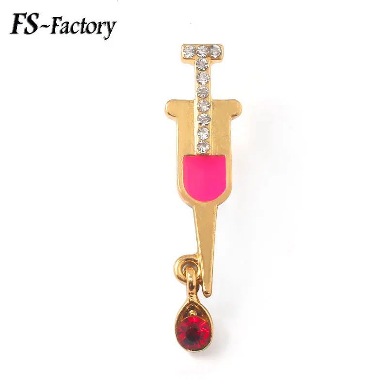 

Syringe Enamel Pins Brooches Air Ambulance Badge Brooch for Doctor Nurse Chemistry Medical Jewelry Gift Collar Accessories