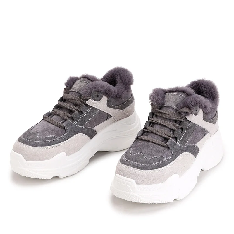 Zapatos de mujer Повседневная обувь на платформе Женские брендовые теплые кроссовки из
